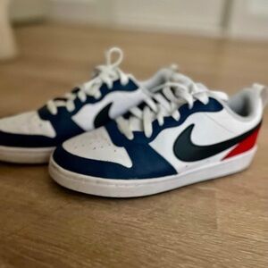 Nike Kids' Blue, White, and Red Sneakers